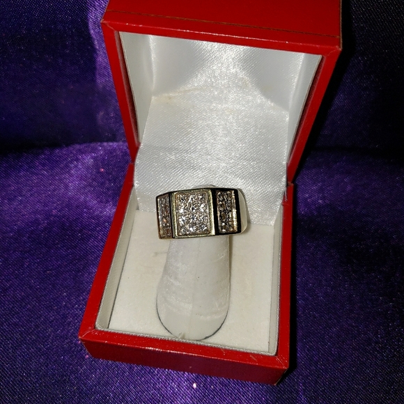 diamond & gold Other - Mens Pave-set Diamond  Cluster Ring 